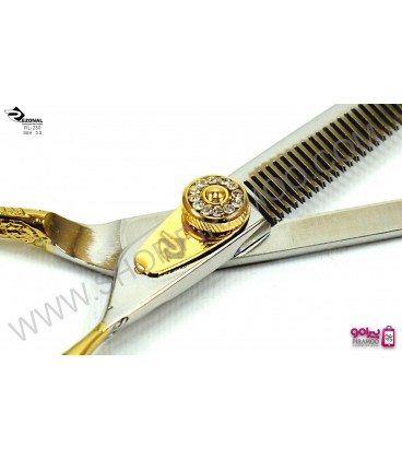 قیچی پیتاژ طلایی کنده کاری شده 5.5اینچ رزونال مدل REZONAL RL-240