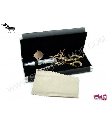 قیچی کات طلایی کنده کاری شده 5.5اینچ رزونال مدل REZONAL RL-230