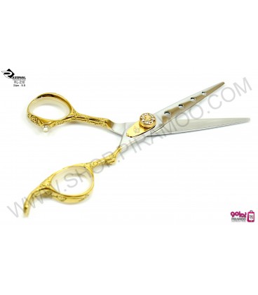 قیچی کات طلایی کنده کاری شده 5.5اینچ رزونال مدل REZONAL RL-230