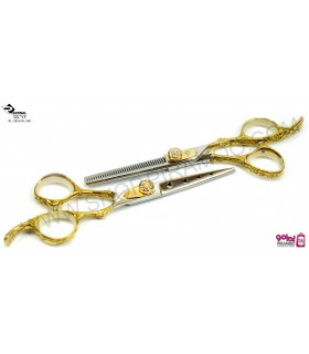 قیچی کات طلایی کنده کاری شده 5.5اینچ رزونال مدل REZONAL RL-230