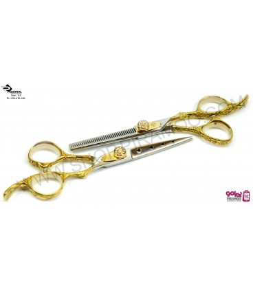 قیچی کات طلایی کنده کاری شده 5.5اینچ رزونال مدل REZONAL RL-230
