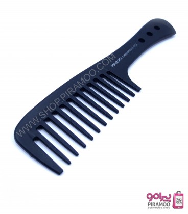 شانه کربن دسته دار مشکی دندانه درشت تنی اند گای مدل  6112 TONI&GUY