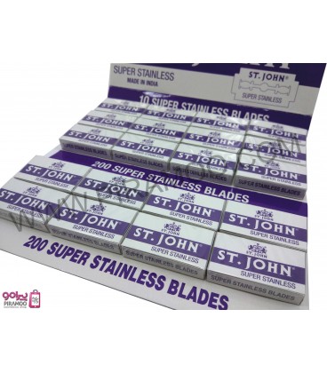 تیغ اصلاح تی جان ( بسته 200 عددی ) ST.JOHN Stainless Blades