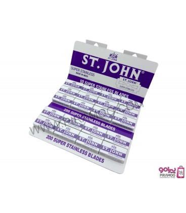 تیغ اصلاح تی جان ( بسته 200 عددی ) ST.JOHN Stainless Blades