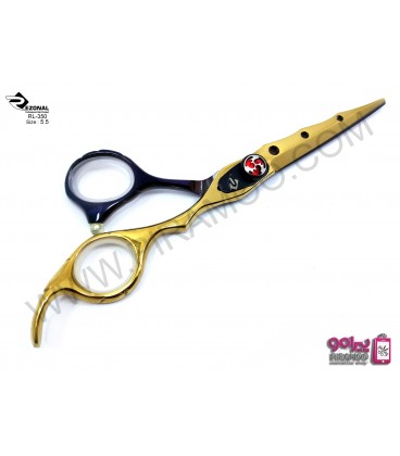 قیچی کات طلایی دو رنگ 5.5اینچ رزونال مدل REZONAL RL-350