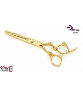 قیچی پیتاژ طلایی کنده کاری شده 5.75 اینچ رزونال