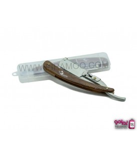 دسته تیغ سه تیکه حرفه ای طرح چوب کد: PR-576