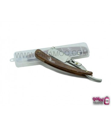 دسته تیغ سه تیکه حرفه ای طرح چوب کد: PR-576