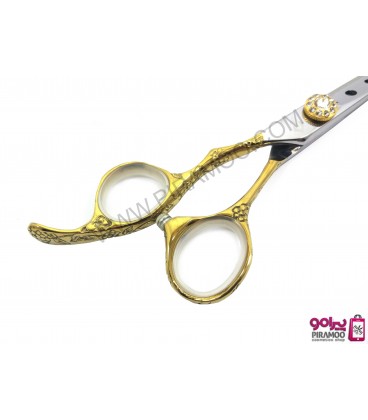 قیچی کات طلایی چپ دست کنده کاری شده 5.5اینچ رزونال مدل REZONAL RL-230