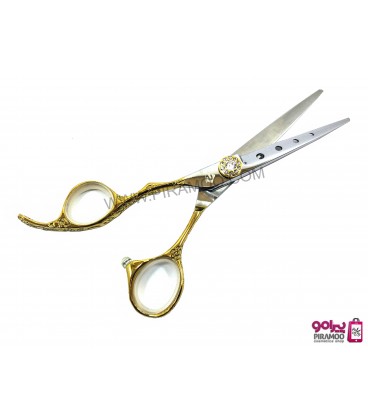 قیچی کات طلایی چپ دست کنده کاری شده 5.5اینچ رزونال مدل REZONAL RL-230