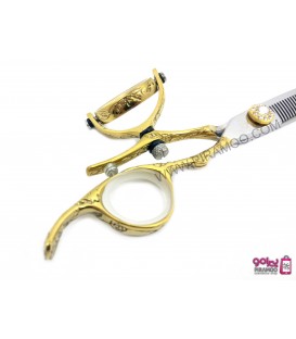 قیچی پیتاژ طلایی 5.5 اینچ دسته گردان رزونال مدل REZONAL RL-460