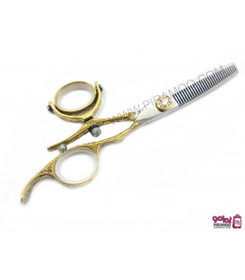 قیچی پیتاژ طلایی 5.5 اینچ دسته گردان رزونال مدل REZONAL RL-460