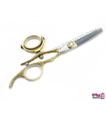 قیچی پیتاژ طلایی 5.5 اینچ دسته گردان رزونال مدل REZONAL RL-460