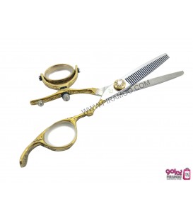 قیچی پیتاژ طلایی 5.5 اینچ دسته گردان رزونال مدل REZONAL RL-460