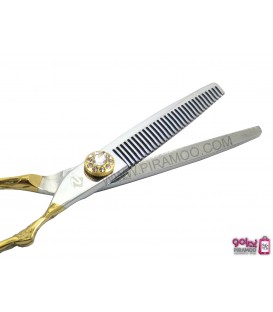 قیچی پیتاژ طلایی 5.5 اینچ دسته گردان رزونال مدل REZONAL RL-460