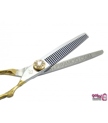 قیچی پیتاژ طلایی 5.5 اینچ دسته گردان رزونال مدل REZONAL RL-460