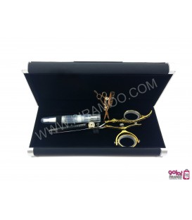 قیچی پیتاژ طلایی 5.5 اینچ دسته گردان رزونال مدل REZONAL RL-460