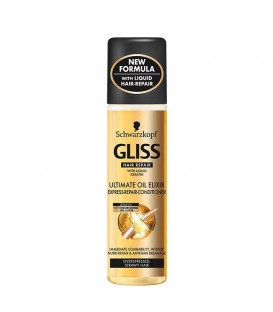 اسپری دو فاز طلایی گلیس  Acondicionador Express Ultimate Oil Elixir Gliss