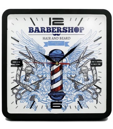 ساعت دیواری آرایشگاه طرح باربرپل