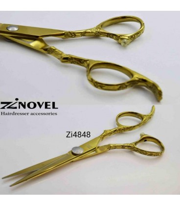 قیچی کات کنده کاری طلایی 6 اینچ زینوول کد Zi4848