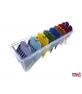 پک 8 عددی شانه رنگی ماشین وال Wahl 8-Pack Color-Coded Cutting Guides