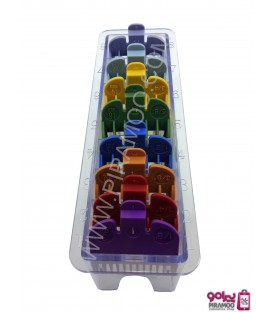 پک 8 عددی شانه رنگی ماشین وال Wahl 8-Pack Color-Coded Cutting Guides