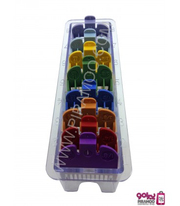 پک 8 عددی شانه رنگی ماشین وال Wahl 8-Pack Color-Coded Cutting Guides
