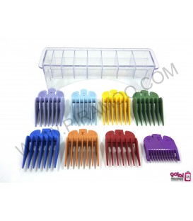 پک 8 عددی شانه رنگی ماشین وال Wahl 8-Pack Color-Coded Cutting Guides