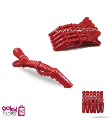 گیره موی سوسماری بسته 6 عددی کد : PR-130