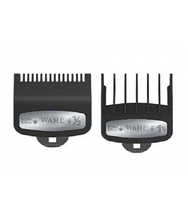 پک 2 عددی شانه ماشین وال پلاک دار شماره های 1.5mm-4.5mm کد: PR-46