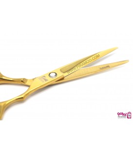 ست قیچی کات و پیتاژ طلایی 6 اینچ فینی کد : Finny 102