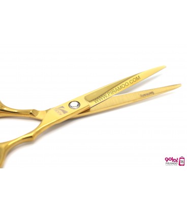 ست قیچی کات و پیتاژ طلایی 6 اینچ فینی کد : Finny 102