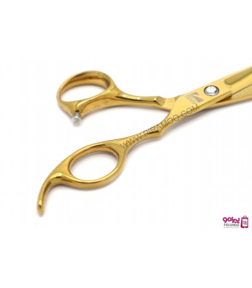 ست قیچی کات و پیتاژ طلایی 6 اینچ فینی کد : Finny 102