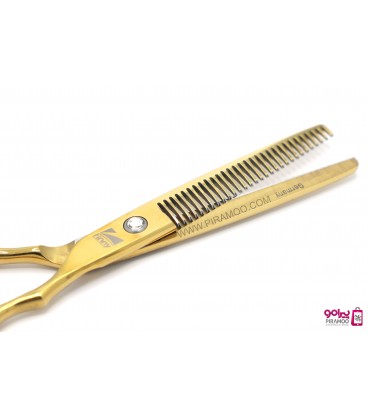 ست قیچی کات و پیتاژ طلایی 6 اینچ فینی کد : Finny 102