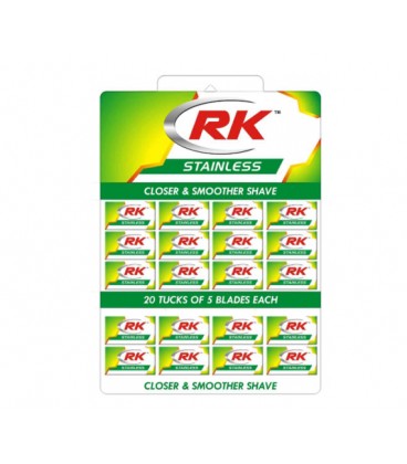 تیغ سنتی آر کی ( بسته 200 عددی ) RK Stainless Blades