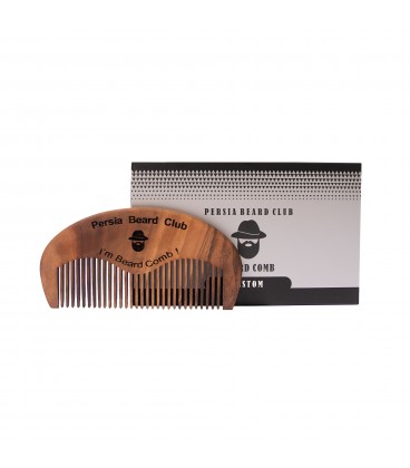 شانه ریش چوبی طرح ساده پرشیا برد کلاب   PERSIA BEARD CLUB BEARD COMB