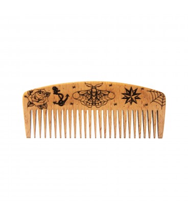شانه ریش چوبی طرح اولد اس کول پرشیا برد کلاب   PERSIA BEARD CLUB BEARD COMB