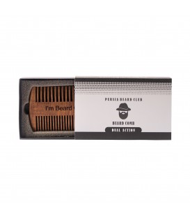 شانه ریش چوبی طرح دوطرفه پرشیا برد کلاب   PERSIA BEARD CLUB BEARD COMB