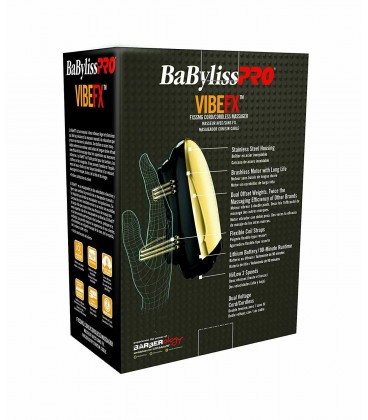 ماساژور کردلس گلد بابلیس پرو BABYLISS VIBEFX CORDLESS MASSAGER GOLD