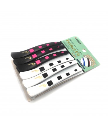 گیره موی منقاری شبرنگی بسته 6 عددی کد: PR-32