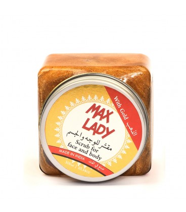 اسکراب شنی طلای مکس لیدی بسته بندی جدید 300 میل