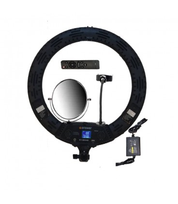 رینگ لایت ریموت دار انسر 65 وات همراه با سه پایه  مدل : Answer RING LIGHT KY-BK448