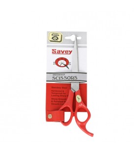 قیچی 6 اینچ دسته رنگی ساوی  Savey Stainless Steel Scissors