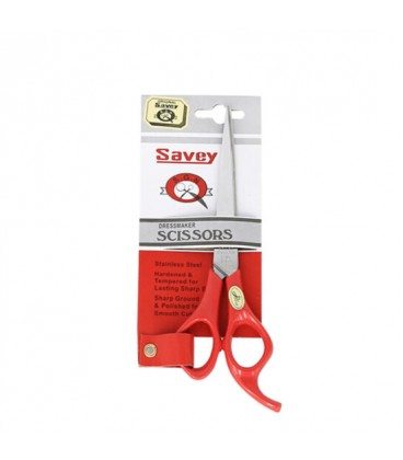 قیچی 6 اینچ دسته رنگی ساوی  Savey Stainless Steel Scissors