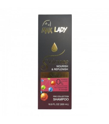 شامپو فری سولفات و پارابن کراتین مکس لیدی  MAX LADY SCIENCE