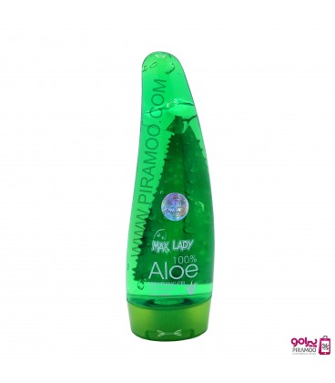 ژل آبرسان پوست بدن و صورت مکس لیدی مدل آلوئه ورا MAX LADY ALOE SOOTHING GEL