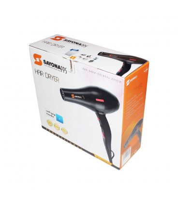 سشوار فوق حرفه ای سایونا مدل : SAYONA PPS SY-1300GOLD