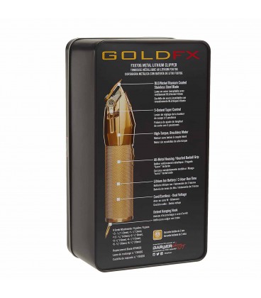 ماشین اصلاح کلیپر بابلیس پرو گلد اف ایکس مدل BaBylissPRO GOLDFX Lithium Hair Clipper FX870G