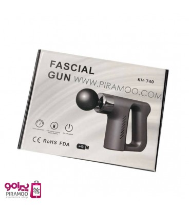ماساژور صورت تفنگی شارژی همراه 4 سری متفاوت و 6 سرعت