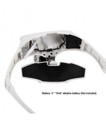 هد لایت عینکی همراه 5 عدسی بزرگنمایی professional magnifying glass